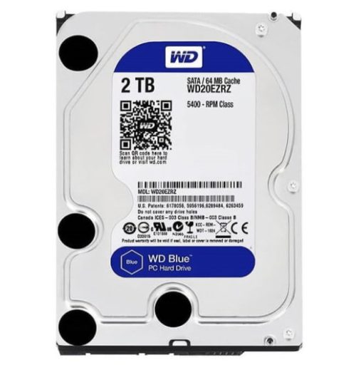 هارد اینترنال Western Digital BLUE 2TB (استوک) کارکرد 37 روز