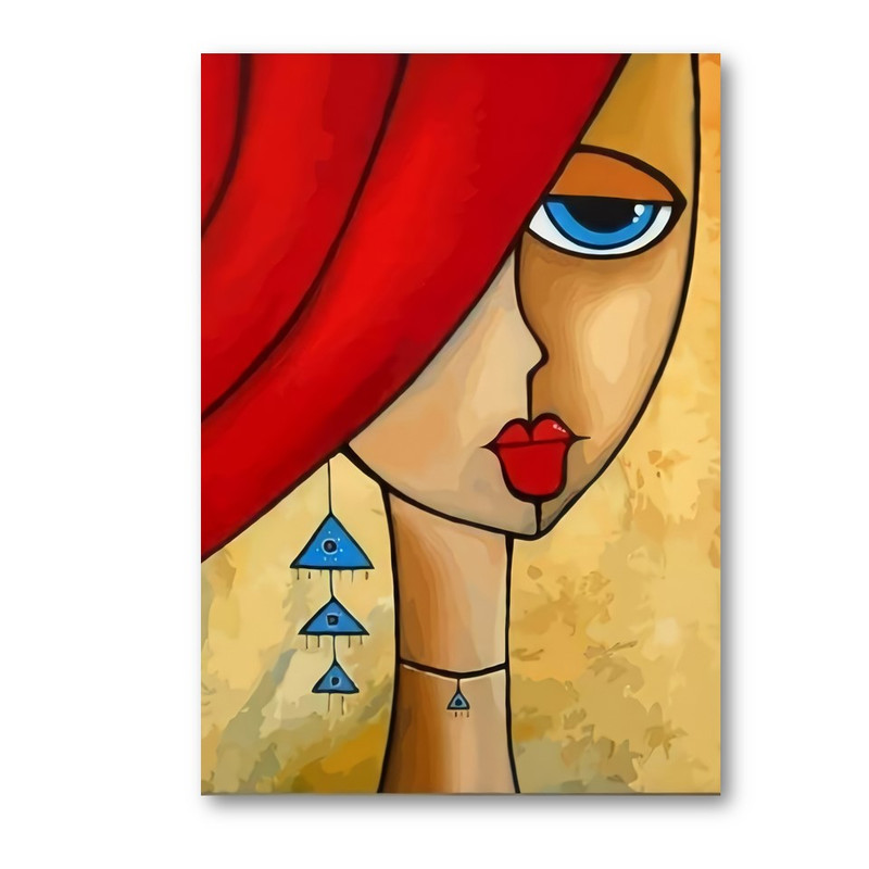 تابلو شاسی طرح دختر کد 1 | دنیای قاب