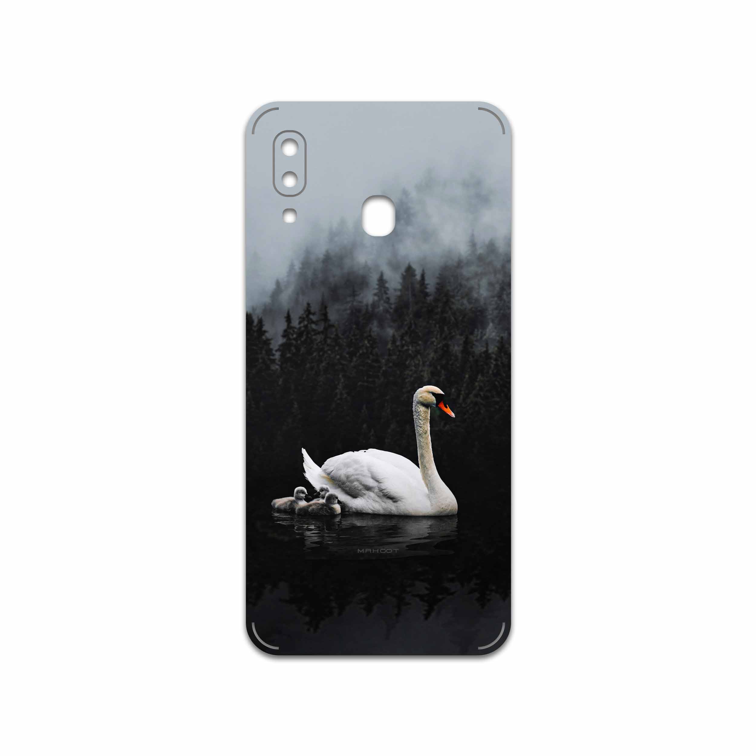 برچسب پوششی ماهوت مدل Swan Lake مناسب برای گوشی موبایل سامسونگ Galaxy A20