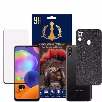 برچسب پوششی اینفینیتی مدل PRO MAX مناسب برای گوشی موبایل سامسونگ GALAXY M21 2021 به همراه محافظ صفحه نمایش