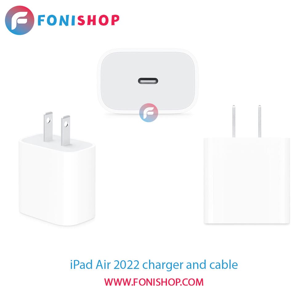 کابل و شارژر فست شارژ اصلی آیپد iPad Air 2022