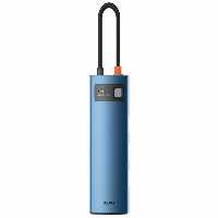 هاب 6 پورت بیسوس Baseus Metal Gleam 6 in 1 Multifunctional Type-C HUB 100W WKWG000003