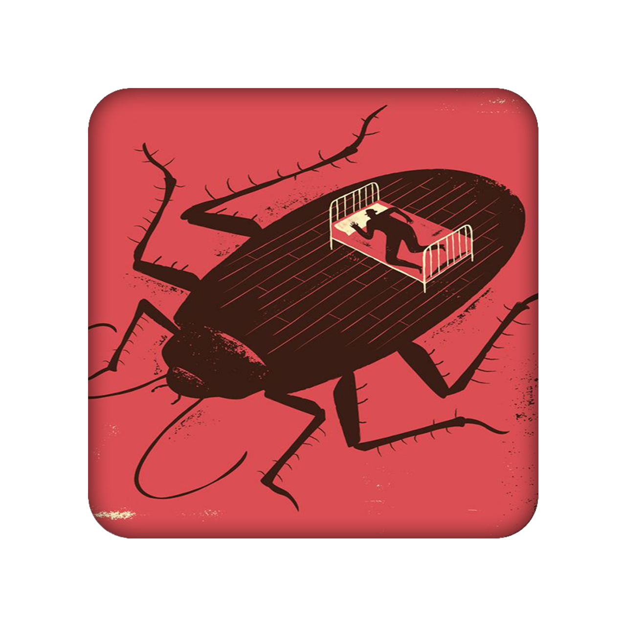 زیر لیوانی طرح سوسک کد 845