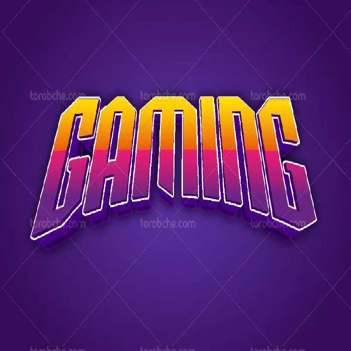 وکتور افکت متنی رنگارنگ با کیفیت | گرافیک با طعم تربچه