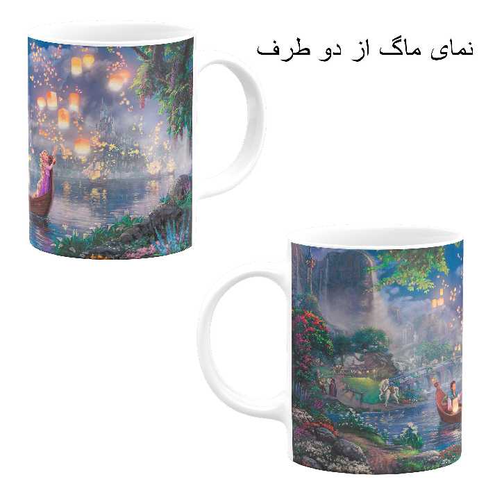 ست هدیه ماگ مدل انیمیشن گیسو کمند طرح tangled کد M3
