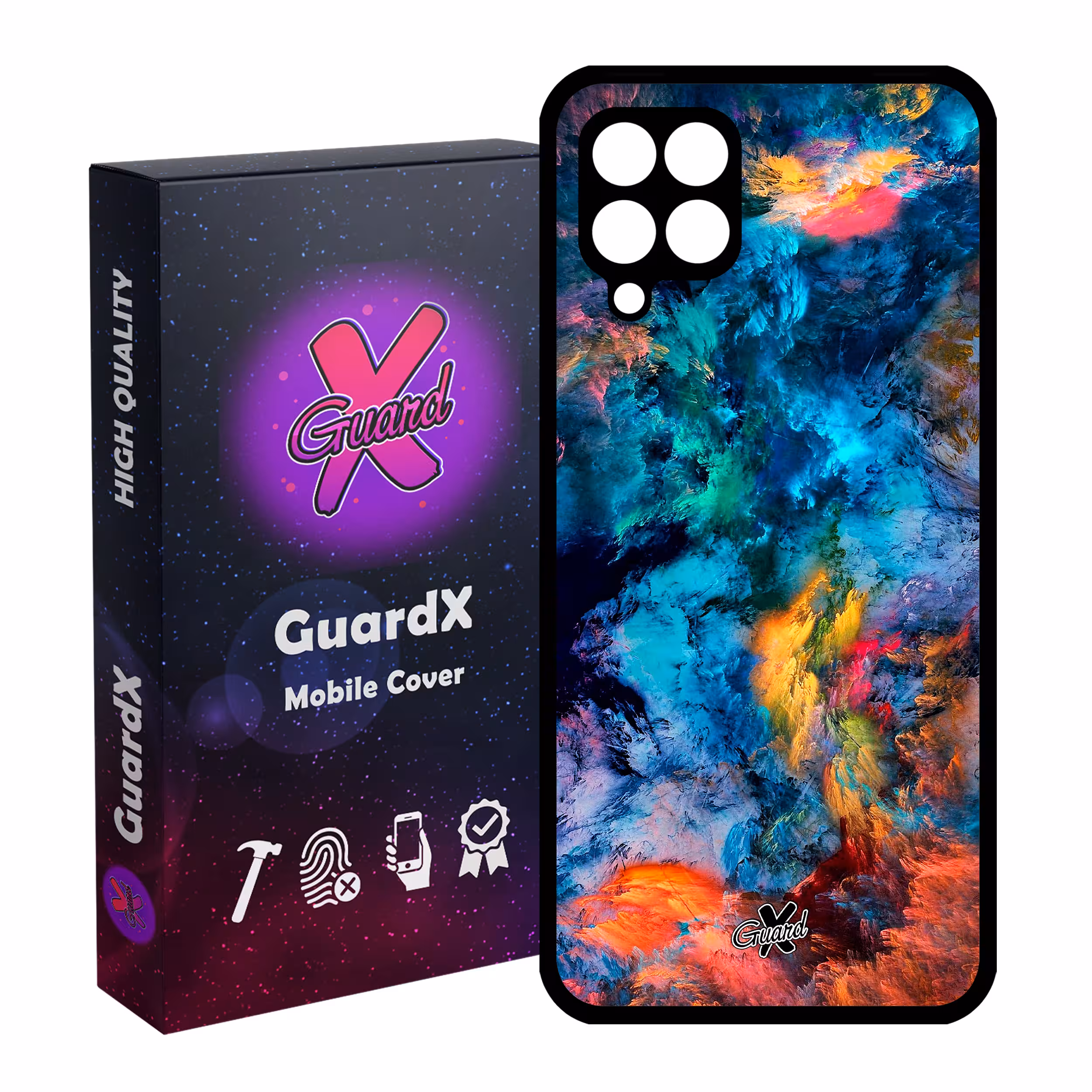کاور گارد ایکس طرح Colors مدل Glass10117 مناسب برای گوشی موبایل سامسونگ Galaxy A22 4G