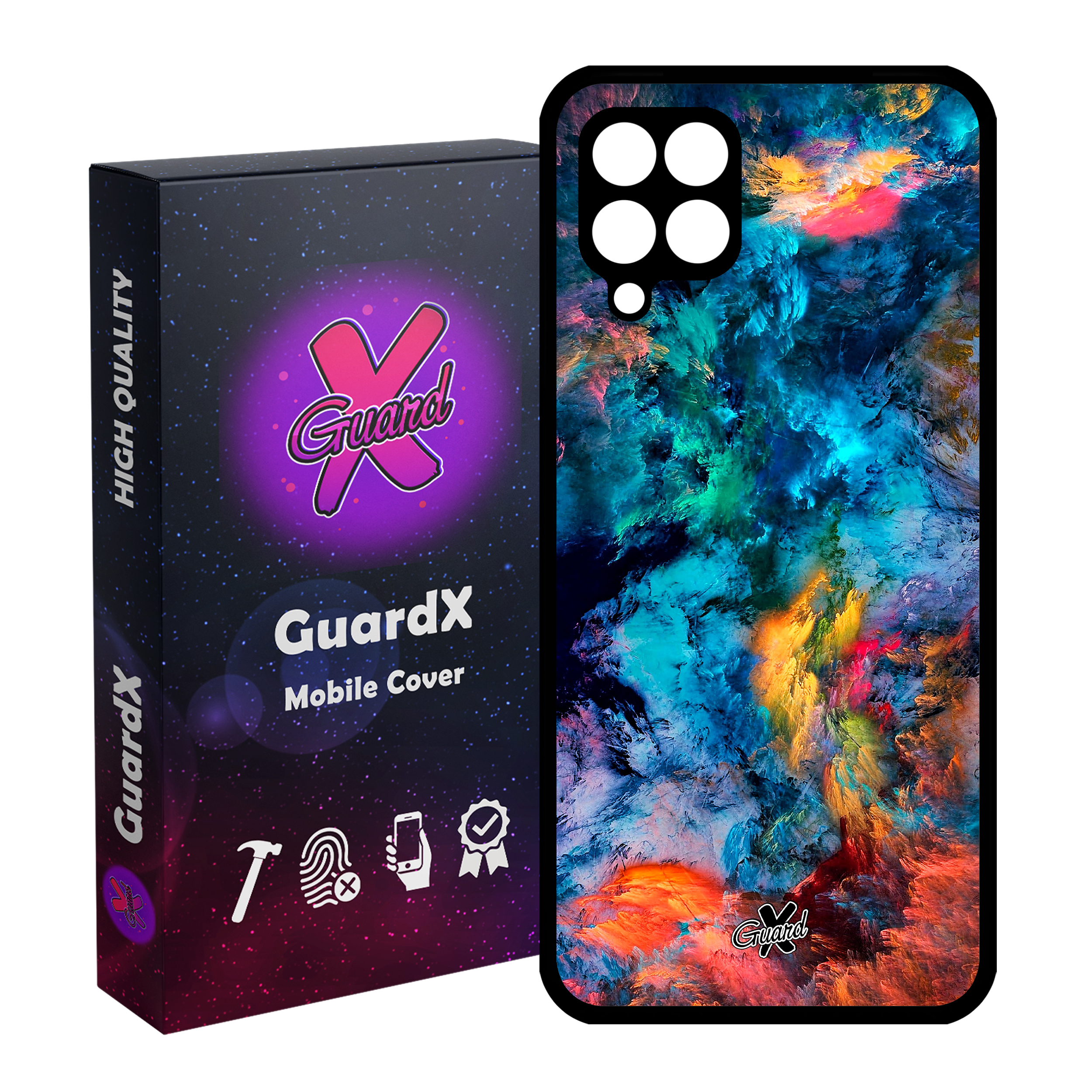 کاور گارد ایکس طرح Colors مدل Glass10117 مناسب برای گوشی موبایل سامسونگ Galaxy A22 4G