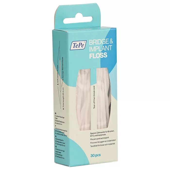 نخ دندان ته په مدل Bridge and Implant Floss بسته 30 عددی