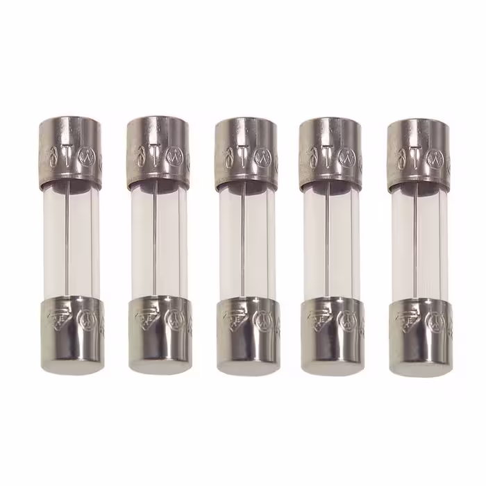 فیوز شیشه ای 20 آمپر کد F2 بسته 5 عددی