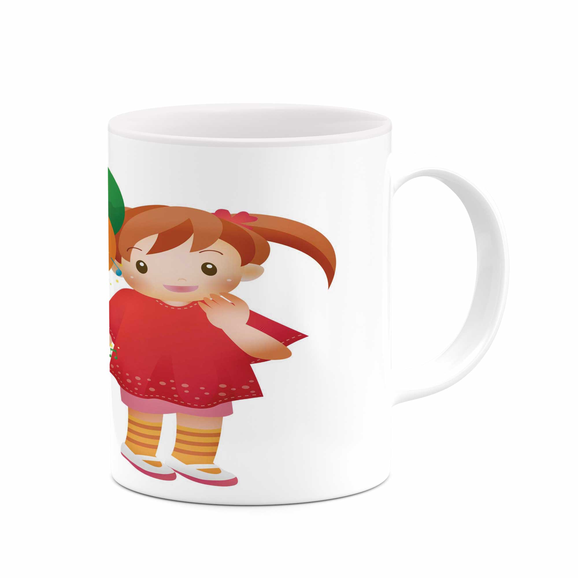 ماگ طرح دختر و بادکنک مدل mu00670