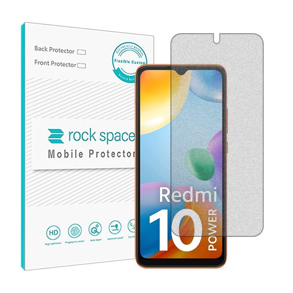 گلس شیائومی Redmi 10 Power مدل نانو هیدروژل گیمینگ برند راک اسپیس کد 23485S