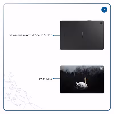 برچسب پوششی ماهوت مدل Swan Lake مناسب برای تبلت سامسونگ Galaxy Tab S5e 10.5 2019 T725