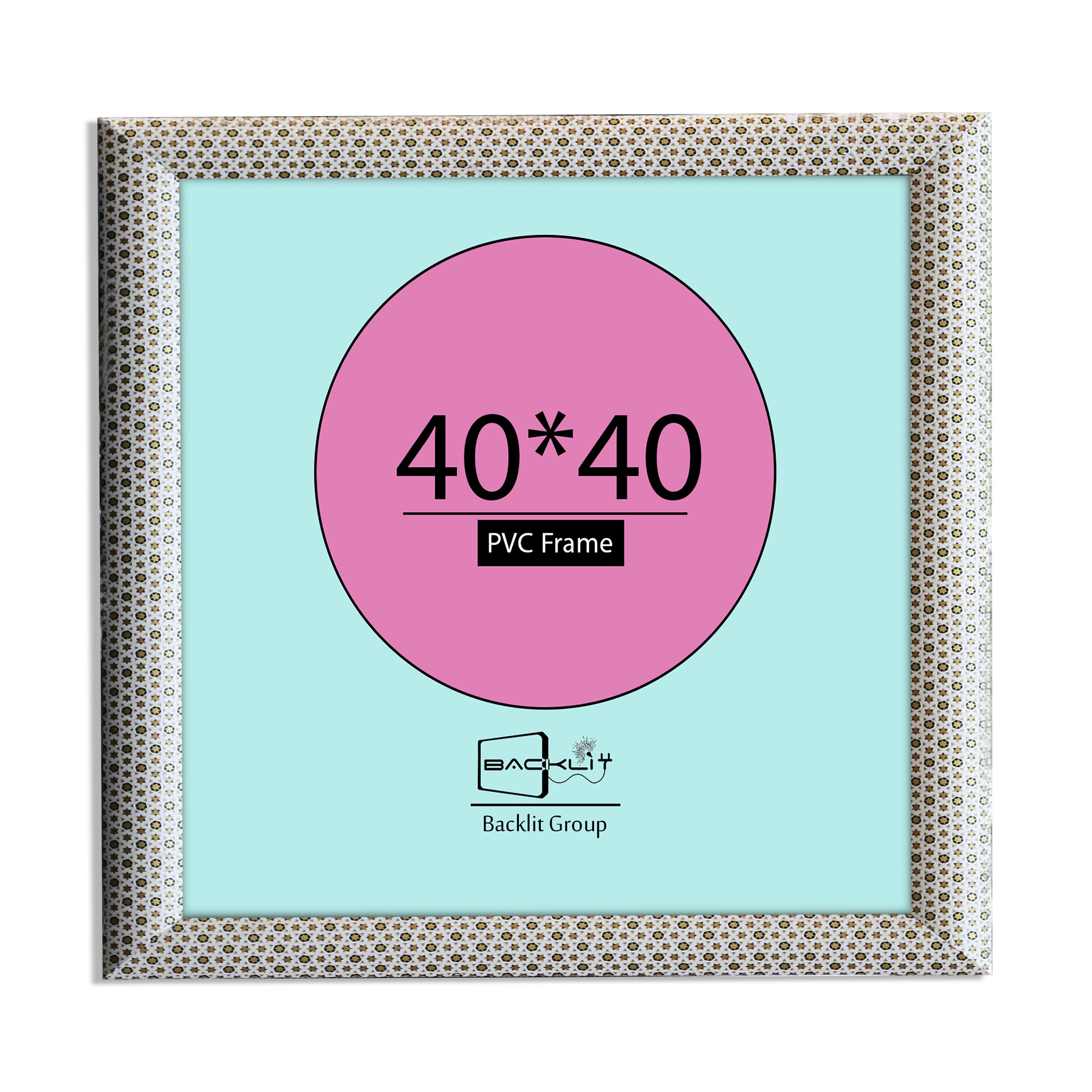 قاب عکس بکلیت طرح خاتم مدل 40x40-3CM