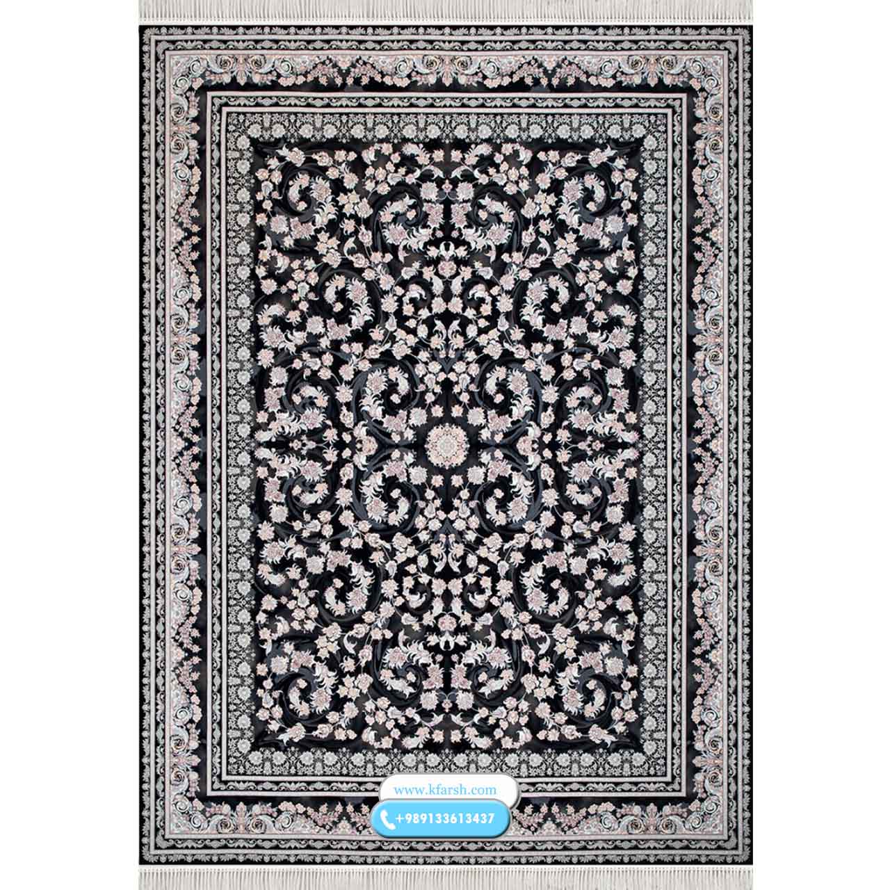 فرش 1200 شانه با گلهای ریز در 4 زمینه رنگی