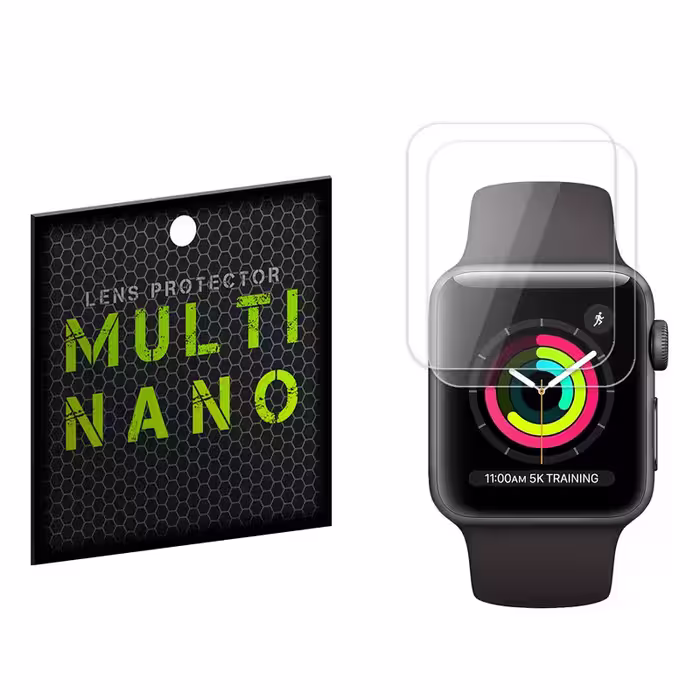 محافظ صفحه نمایش مولتی نانو مدل X-S2T مناسب برای ساعت هوشمند اپل Watch Series 3 38mm بسته دو عددی | کالا برتری