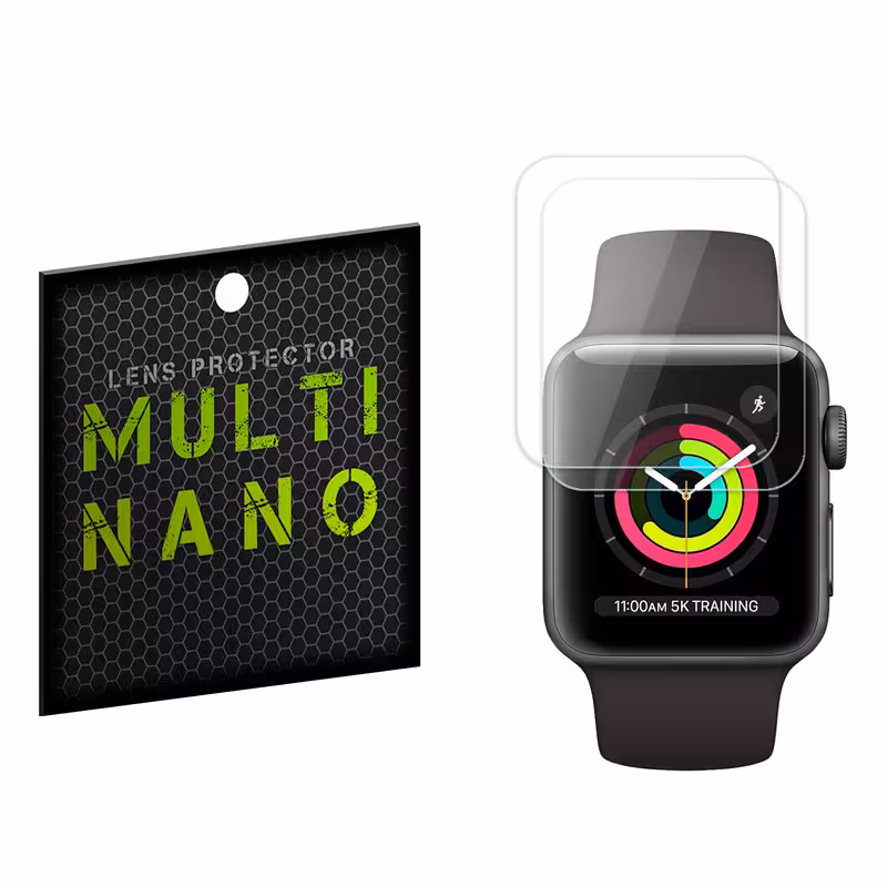 محافظ صفحه نمایش مولتی نانو مدل X-S2T مناسب برای ساعت هوشمند اپل Watch Series 3 38mm بسته دو عددی | کالا برتری