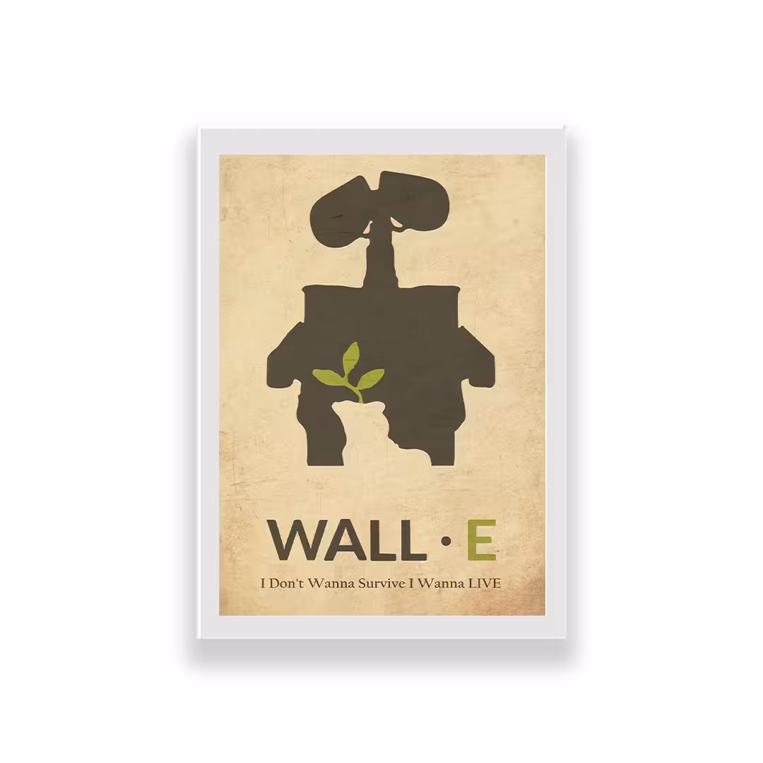 تابلو طرح انیمیشن wall E