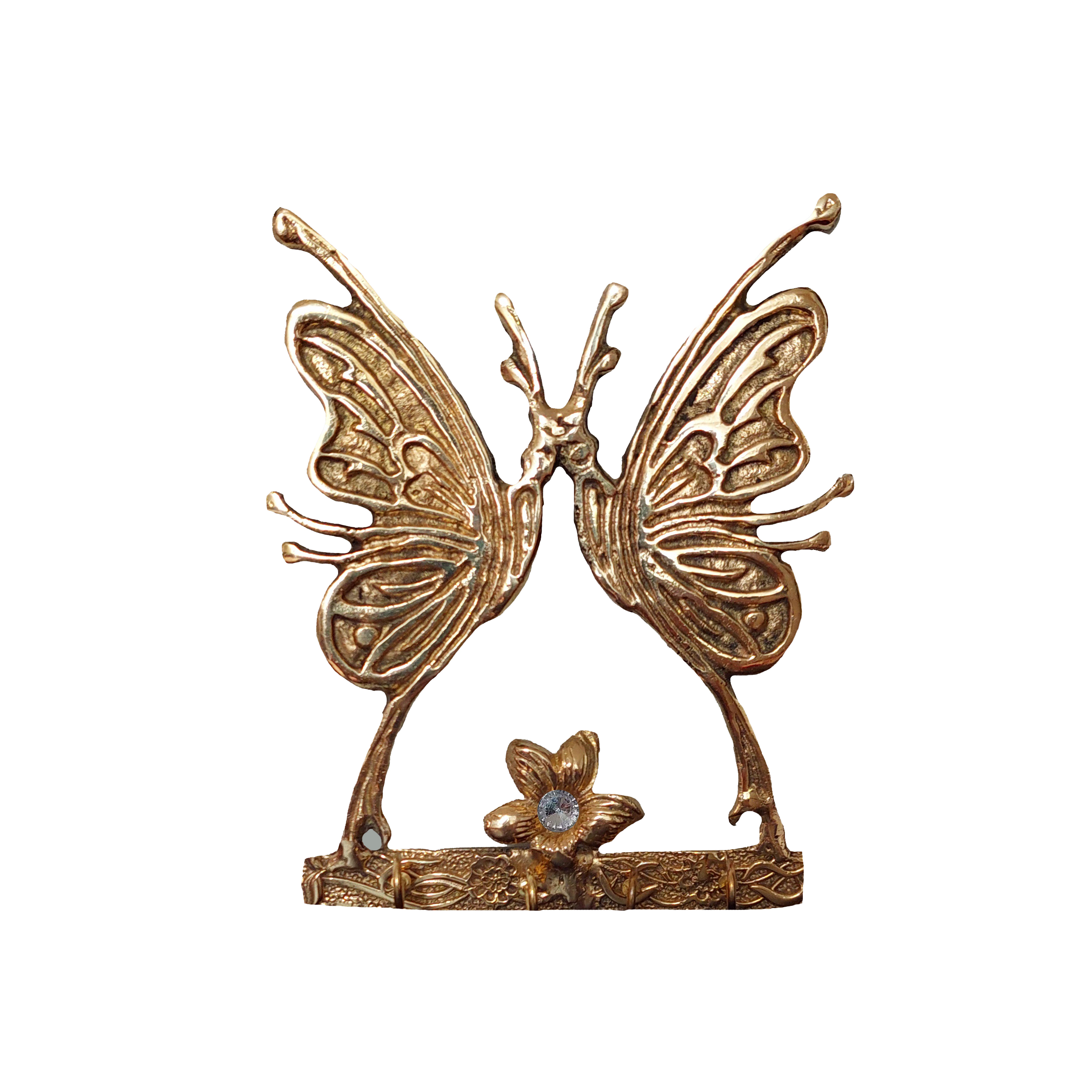 جاکلیدی برنجی مدل پروانه