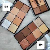 پالت کانتور و هایلایتر هشت رنگ لورا بیوتی شاین و مات