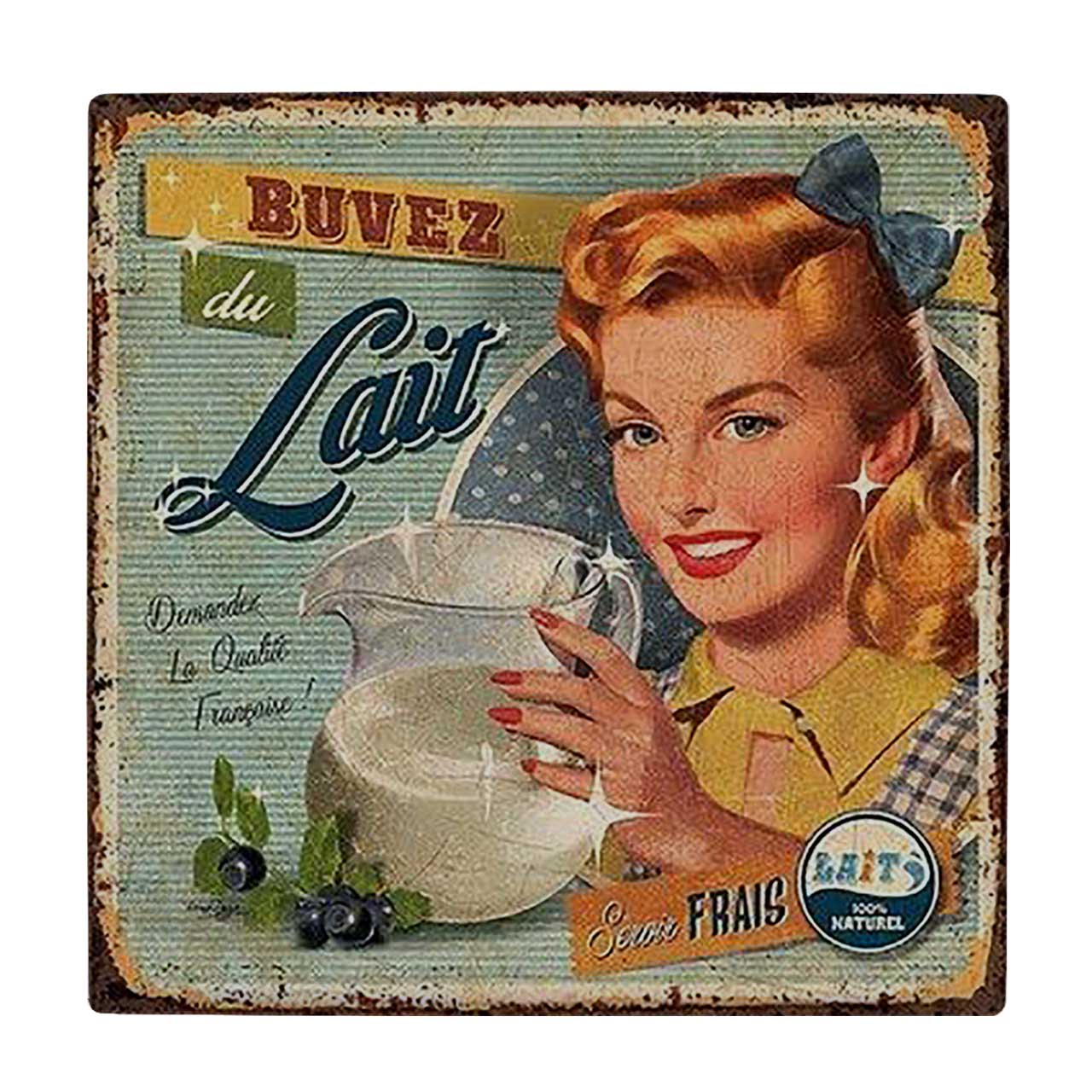  کاشی کارنیلا طرح تبلیغ کلاسیک شیر کد wkk3139