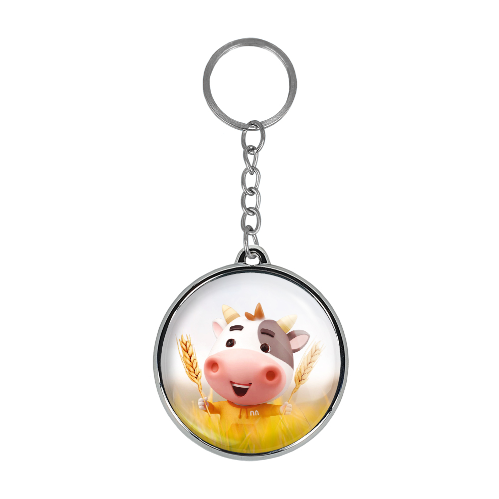 جاکلیدی خندالو طرح گاو مدل دوطرفه کد 34003401