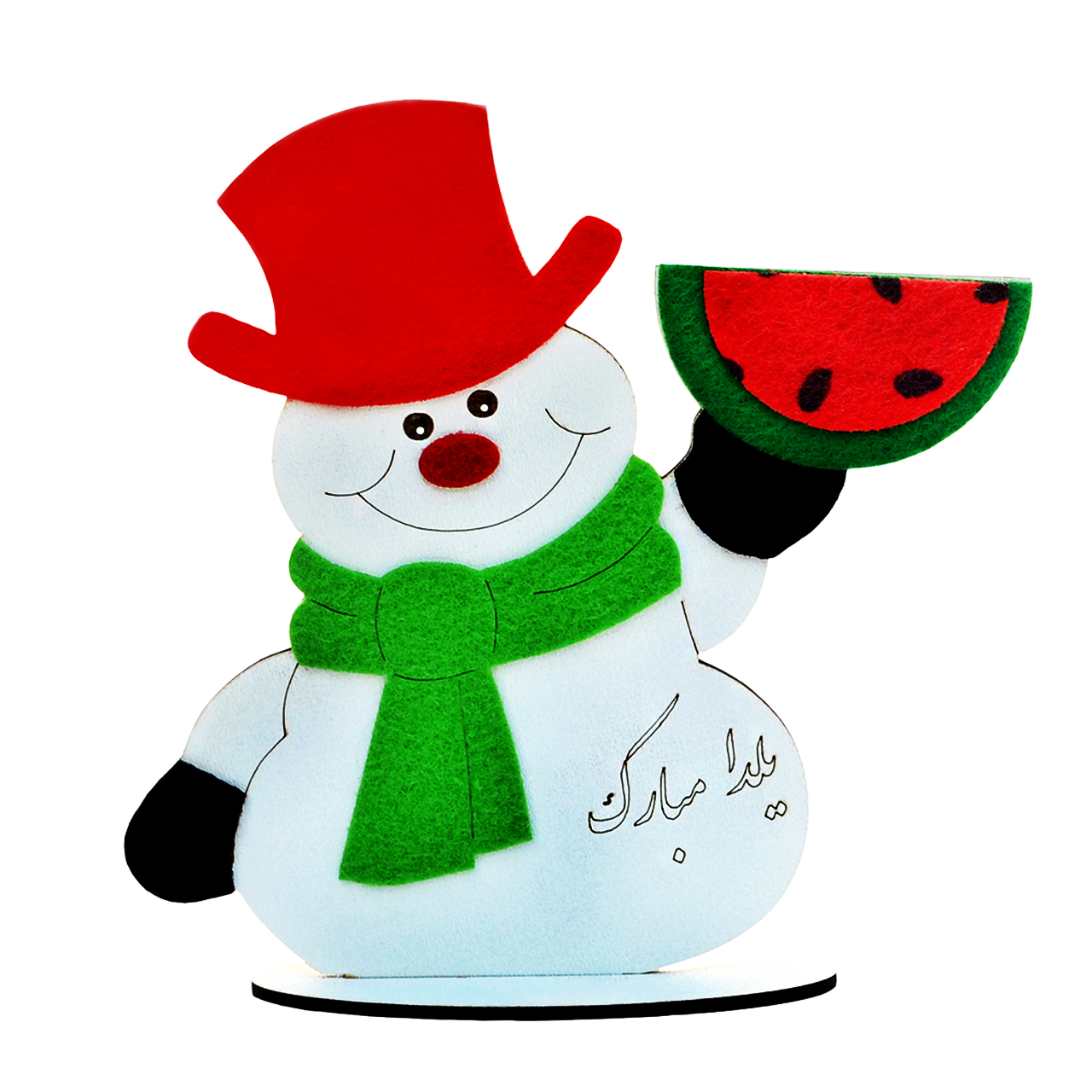 استند رومیزی مدل آدم برفی یلدایی