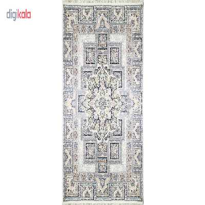 فرش ماشینی زمرد مشهد طرح 22000 زمینه کرم