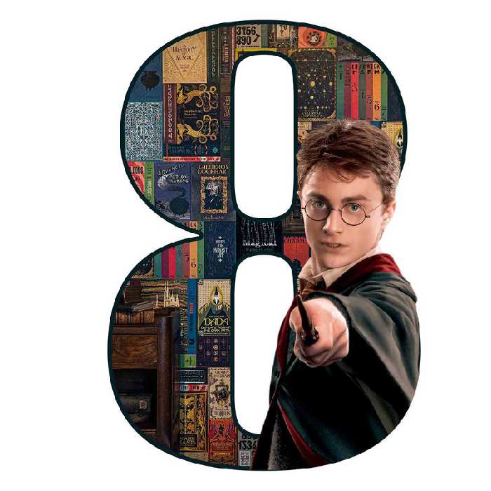 استند رومیزی تولد مدل عدد 8 طرح هری پاتر کد 1381