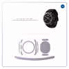 برچسب ماهوت طرح Matte-Silver مناسب برای ساعت هوشمند سامسونگ Galaxy Gear S3 Frontier