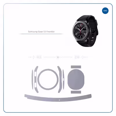 برچسب ماهوت طرح Matte-Silver مناسب برای ساعت هوشمند سامسونگ Galaxy Gear S3 Frontier