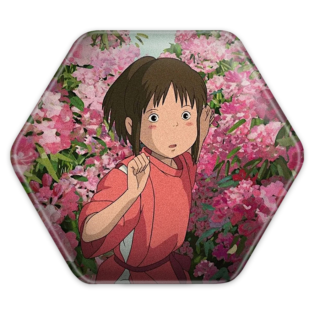 پیکسل خندالو طرح انیمه شهر اشباح مدل شش ضلعی کد 4878