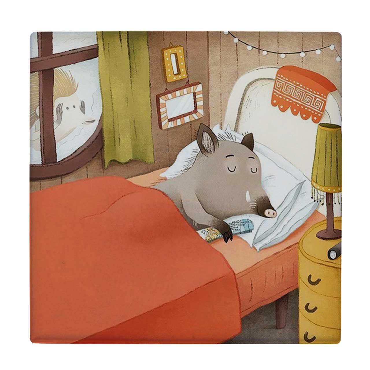 کاشی کارنیلا طرح گراز خواب آلود کد wkk2073