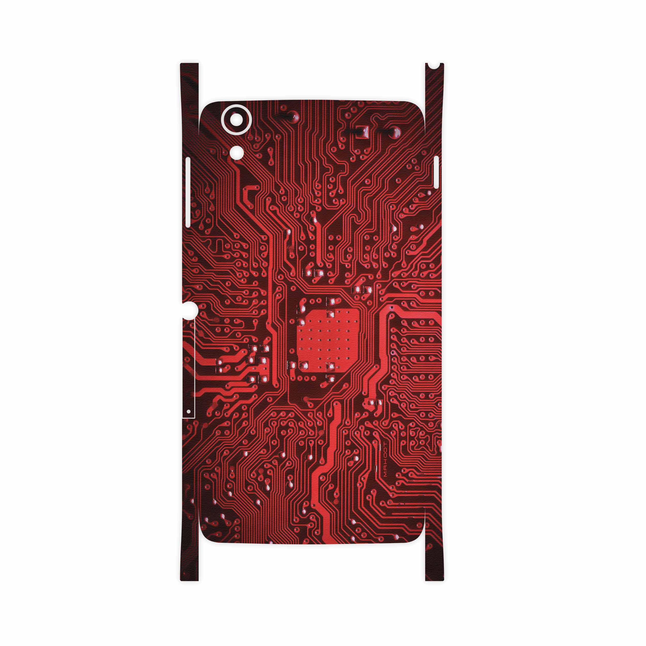 برچسب پوششی ماهوت مدل Red Printed Circuit Board-FullSkin مناسب برای گوشی موبایل بلک بری DTEK 50