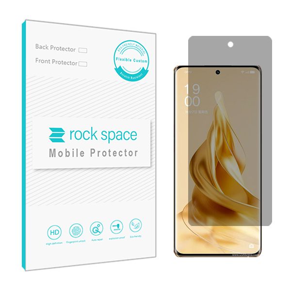 گلس اوپو Reno9 Pro پلاس مدل نانو هیدروژل پرایوسی برند راک اسپیس کد S