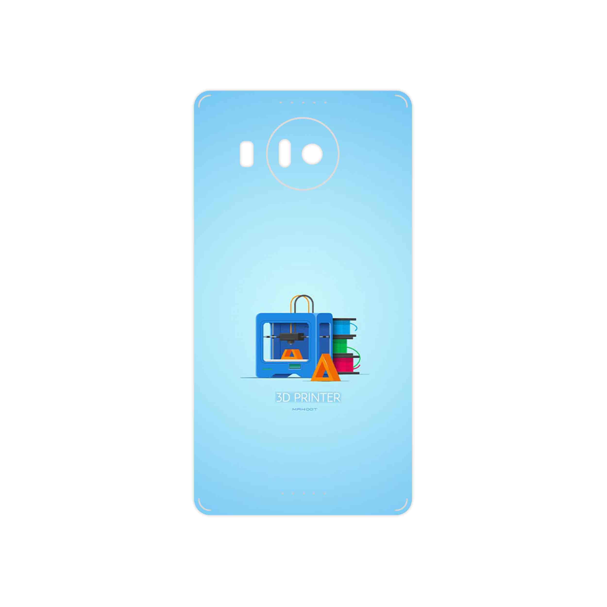 برچسب پوششی ماهوت مدل 3D Printer مناسب برای گوشی موبایل مایکروسافت Lumia 950 XL