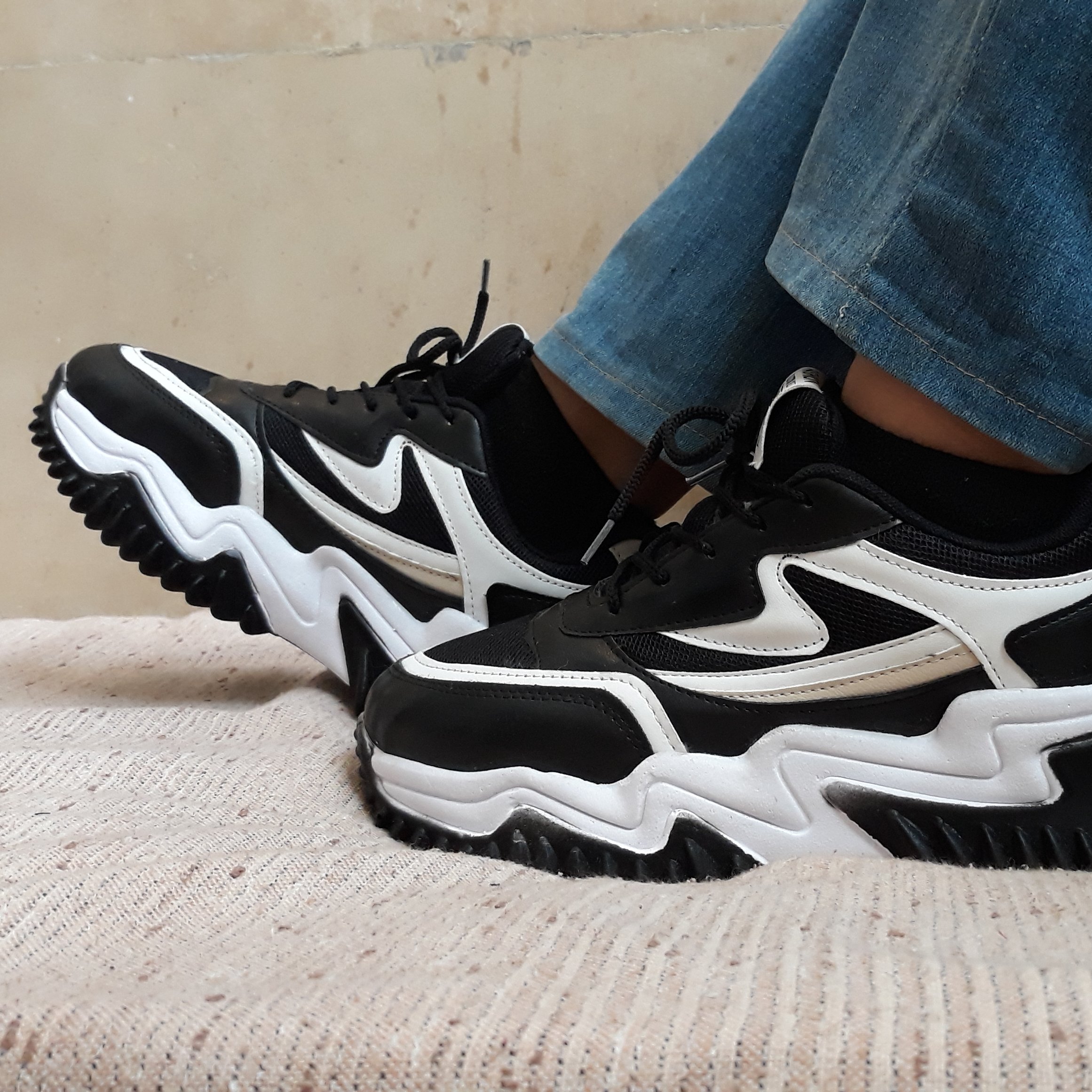 کفش اسپرت مشکی_زیره پیو_سایزبندی37 تا 40