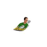 استیکر تزئینی موبایل و تبلت لولو مدل BAZINGA شلدن سریال BIG BANG THEORY کد 247