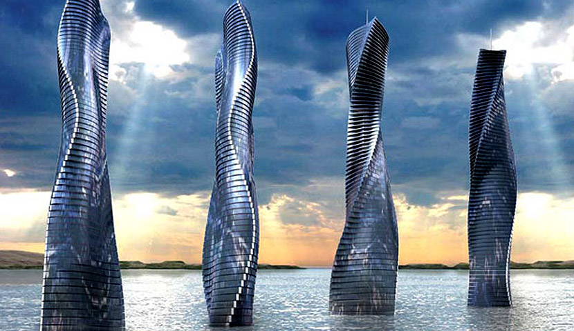 پاورپوینت برج دینامیک دبی اولین ساختمان متحرک