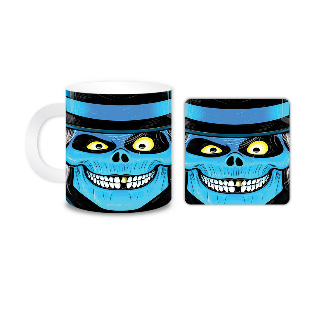 ماگ مدل اسکلت کد 1498 به همراه زیر لیوانی