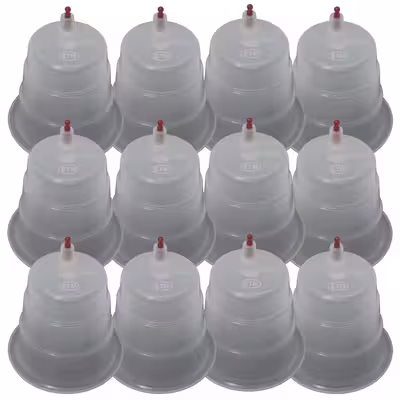 لیوان بادکش ای تی ام مدل 125cc بسته 12 عددی