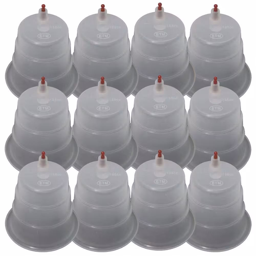 لیوان بادکش ای تی ام مدل 125cc بسته 12 عددی