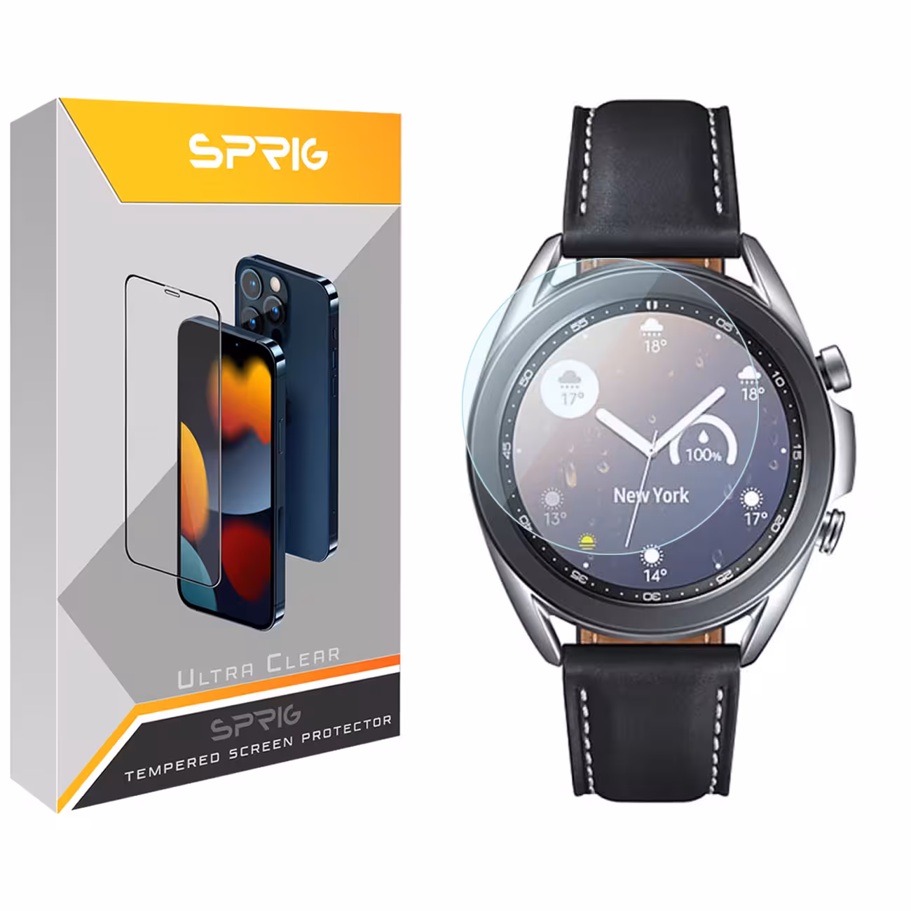 محافظ صفحه نمایش اسپریگ مدل SPG مناسب برای ساعت هوشمند سامسونگ Galaxy Watch 3 41mm