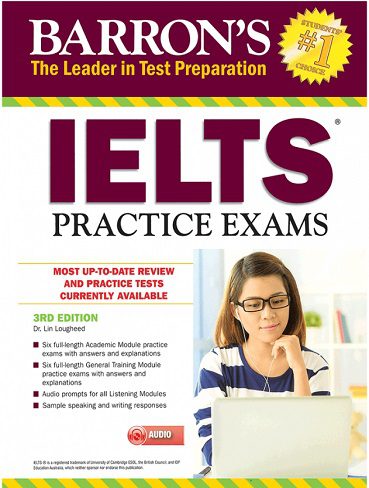 Barrons IELTS Practice Exams 3rd CD بارونز ایلتس پرکتیس اگزم