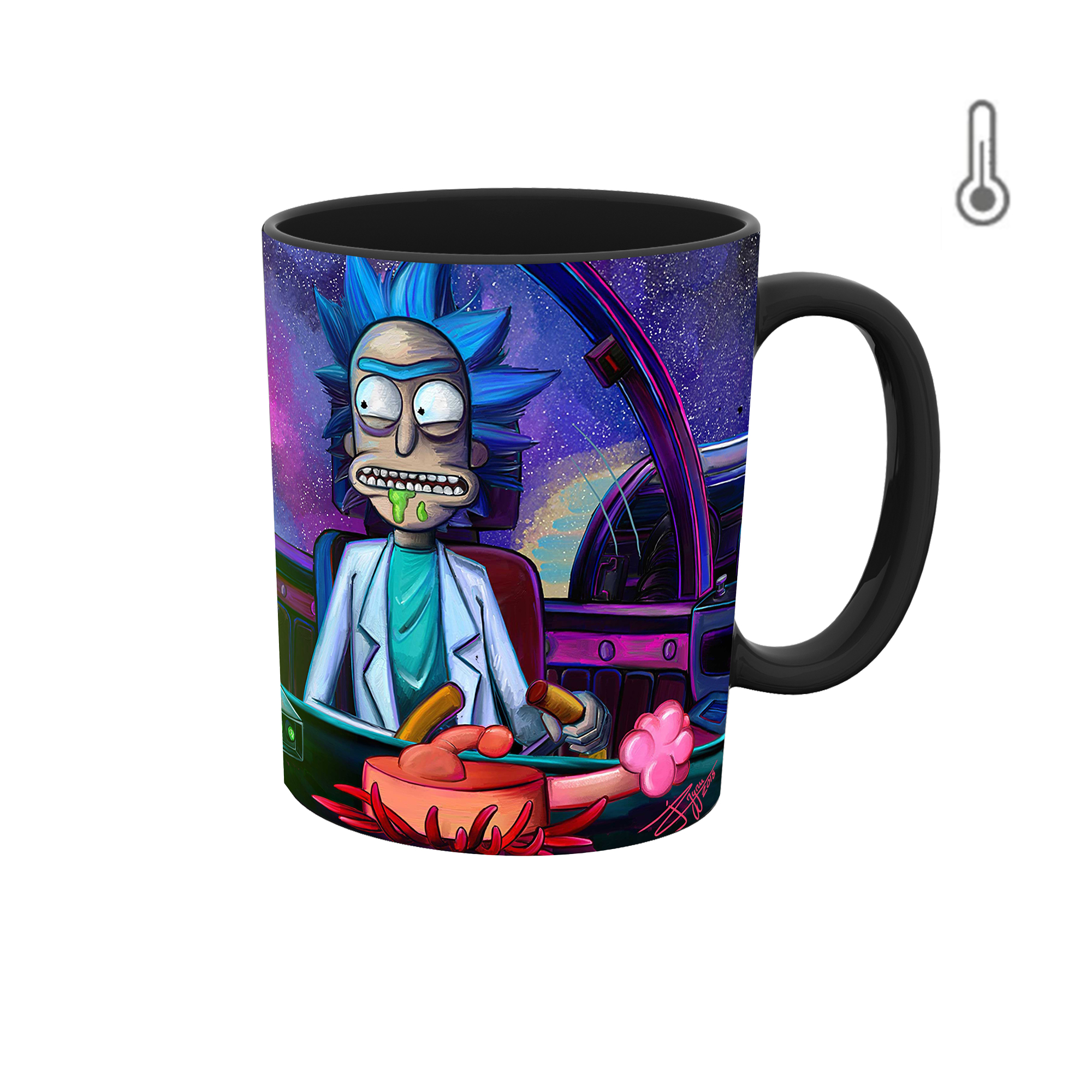 ماگ حرارتی مدل rick and morty کد 019