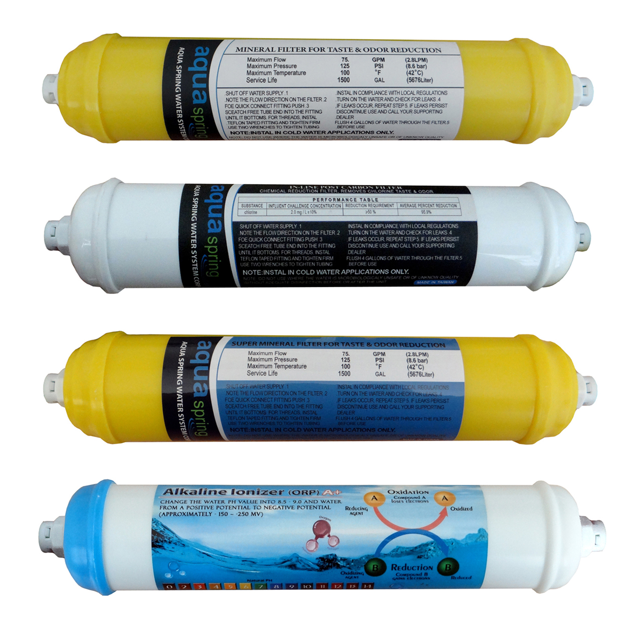 فیلتر دستگاه تصفیه کننده آب مدل SPARE FILTER 4 مجموعه 4 عددی