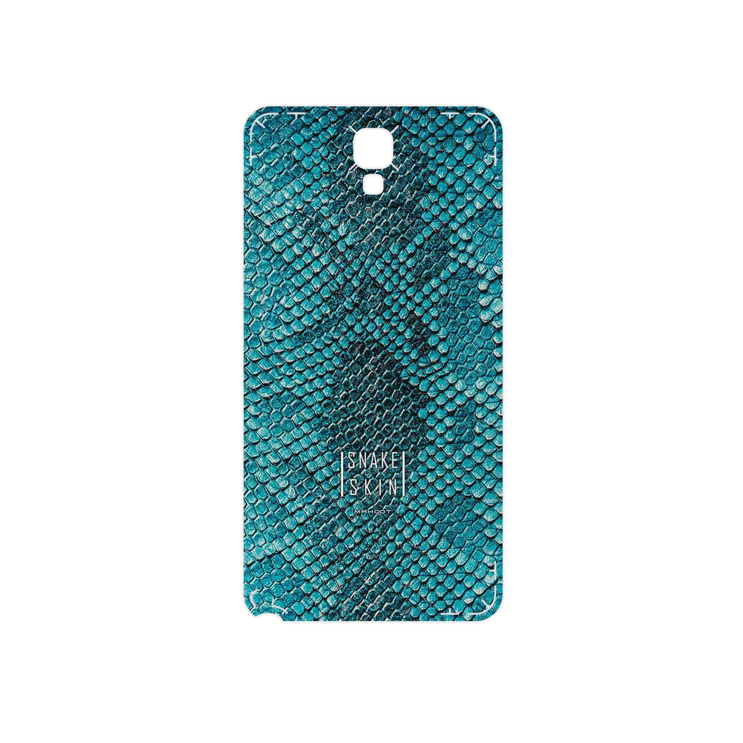 برچسب پوششی ماهوت مدل Blue Snake Skin مناسب برای گوشی موبایل سامسونگ Galaxy Note 3 Neo