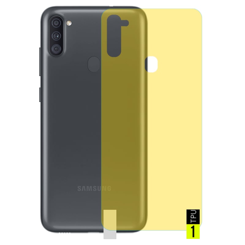 برچسب نانو پشت گوشی Samsung Galaxy A11 مدل فول کاور شفاف آنتی شوک