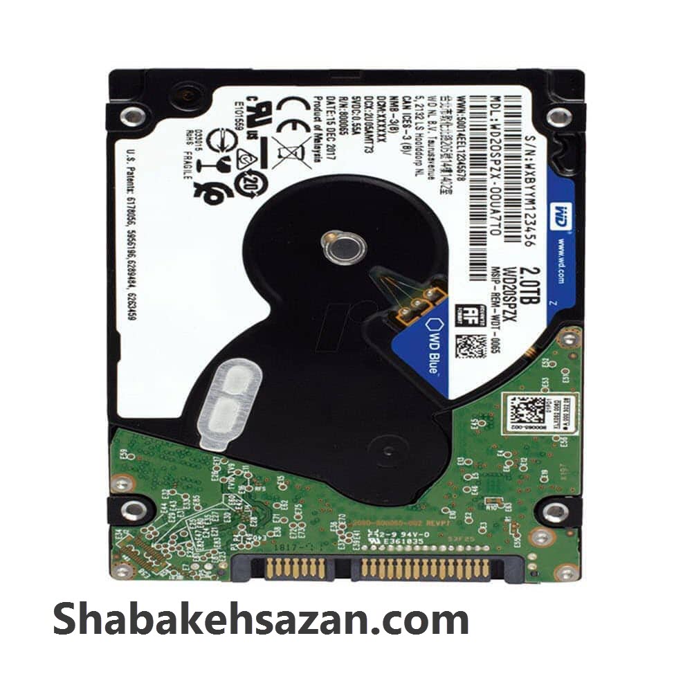 هارد دیسک اینترنال وسترن دیجیتال مدل WD20SPZX ظرفیت 2 ترابایت