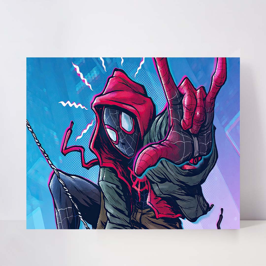 تابلو شاسی مدل spider man miles کد S-10011