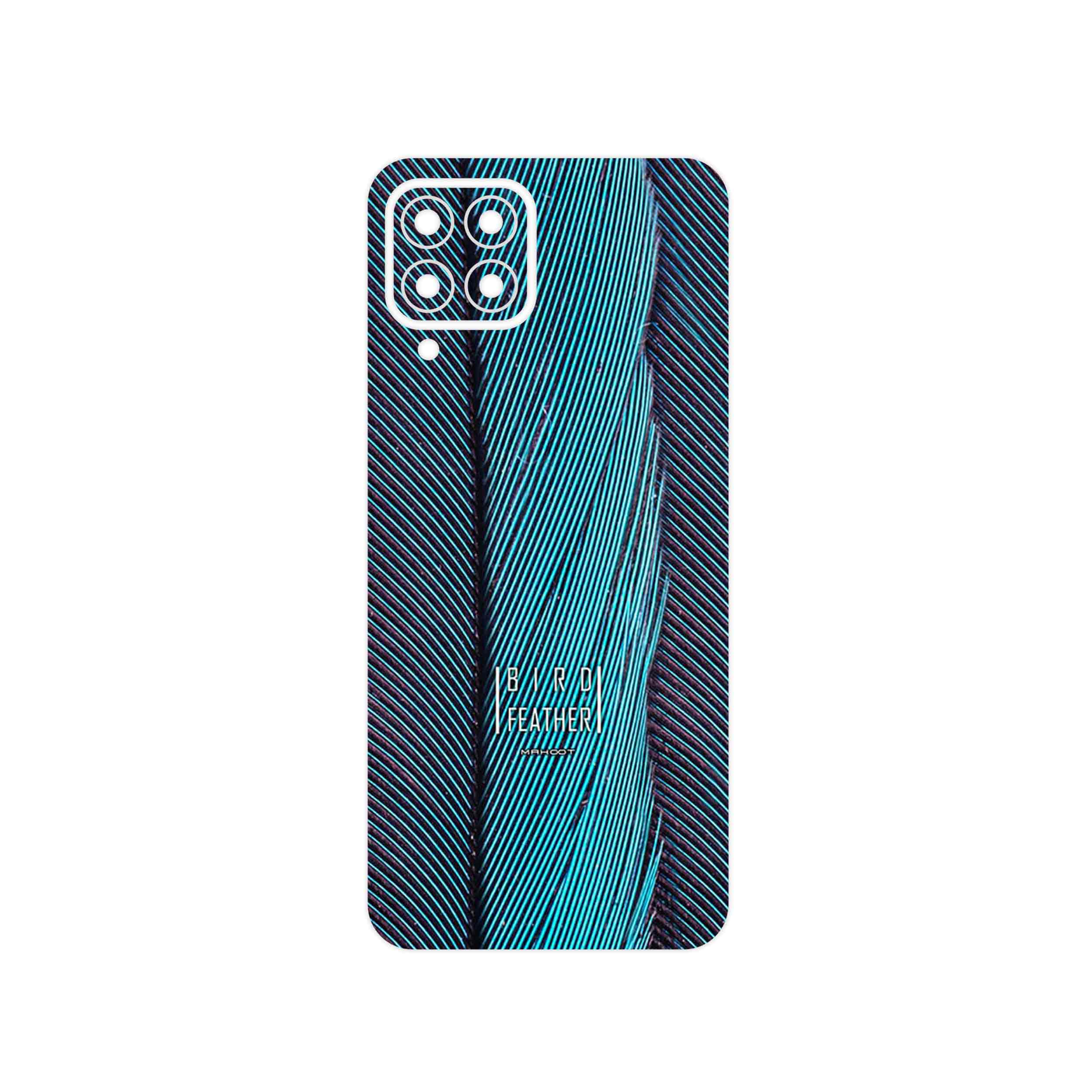 برچسب پوششی ماهوت مدل Turquoise feathers مناسب برای گوشی موبایل سامسونگ Galaxy M33